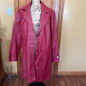Metro Style women’s leather coat in size 18T